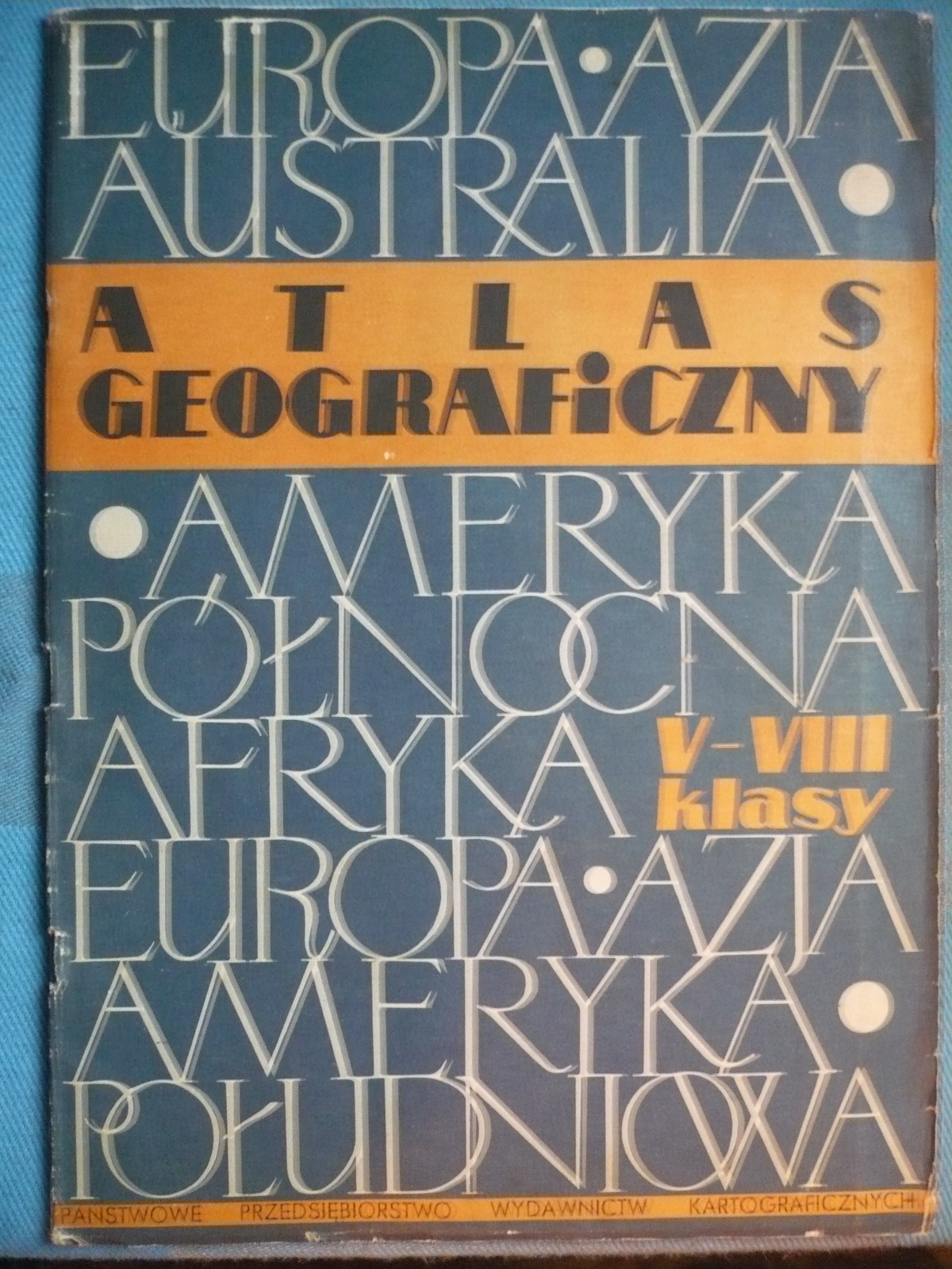 Atlas geograficzny Kl. V-VIII (1