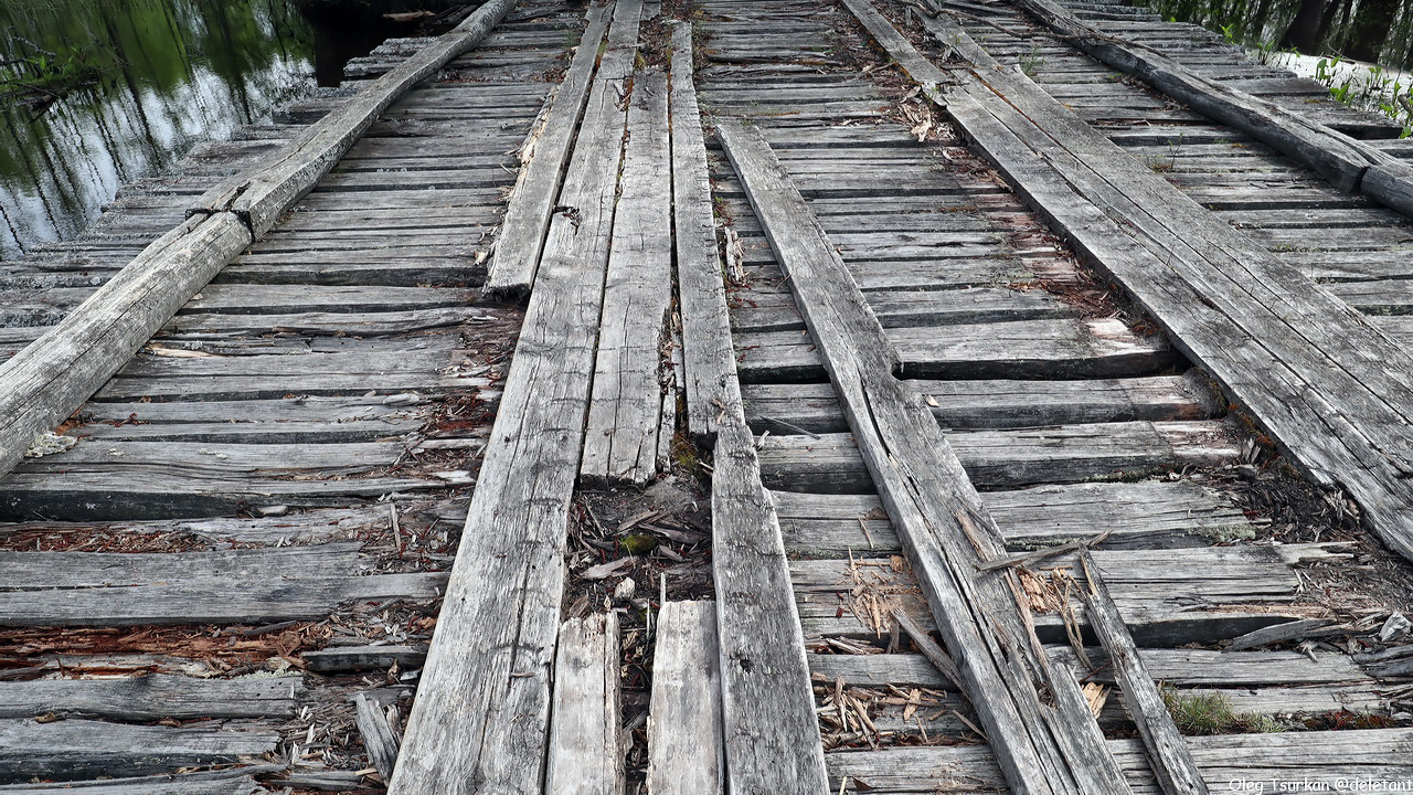 деревянный мост