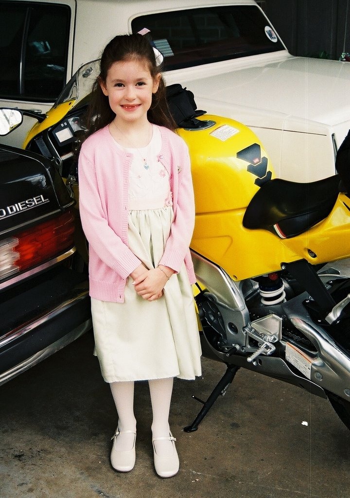 Biker girl & my Aprilia 2005