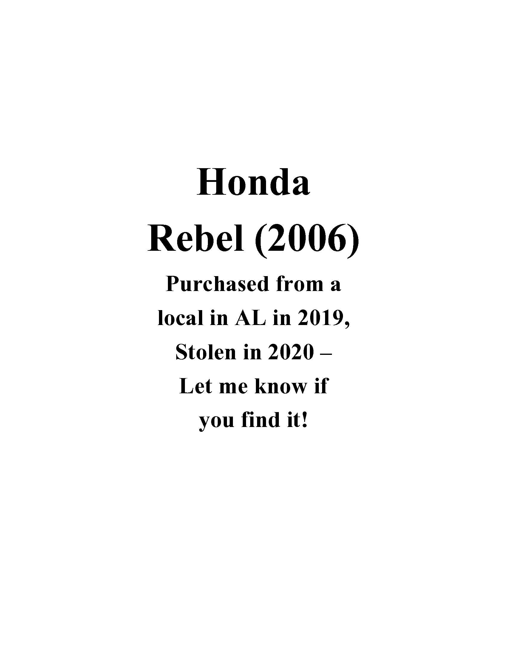 06 Honda Rebel @Starbucks