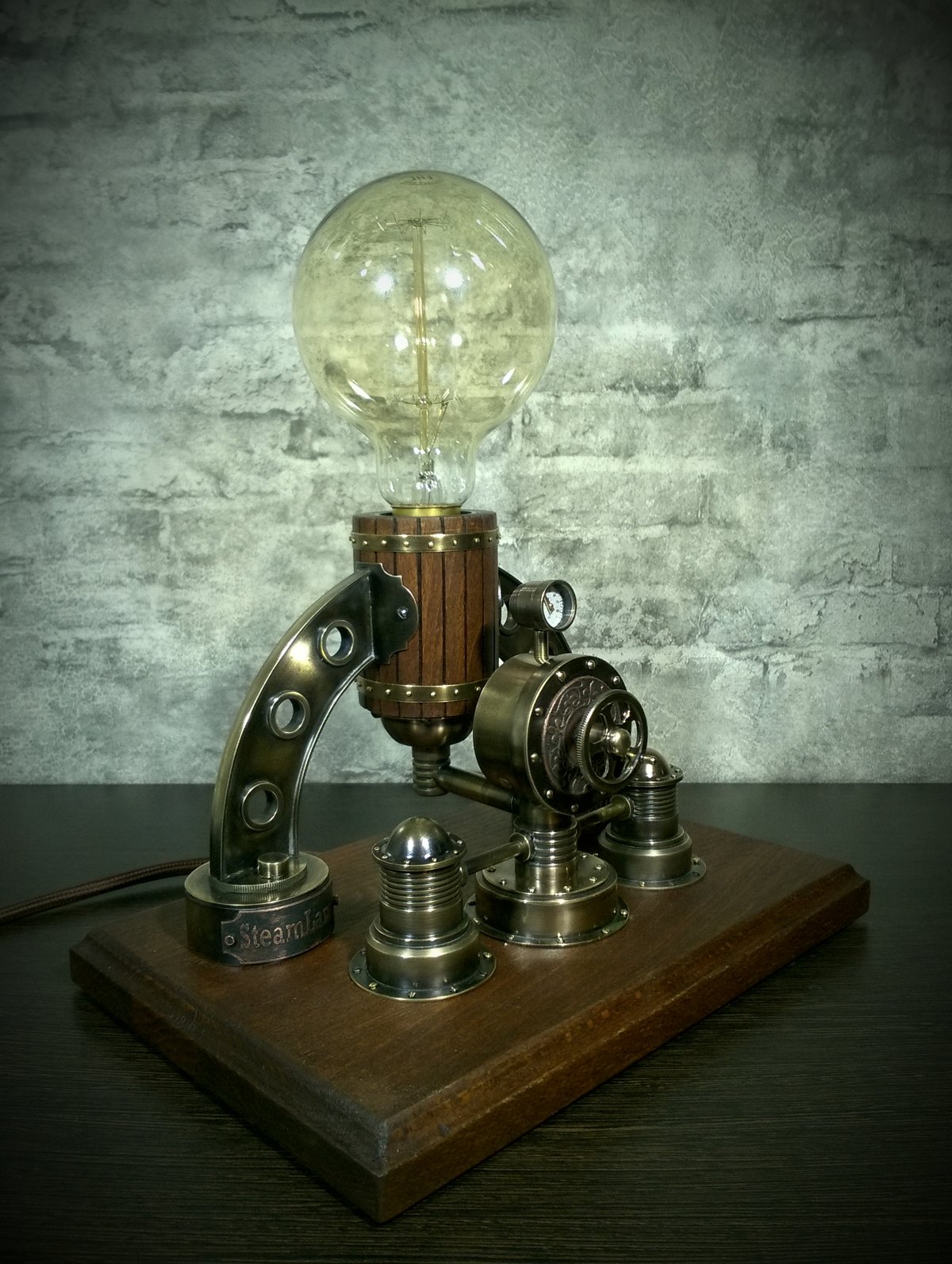 стимпанк светильник steampunk la