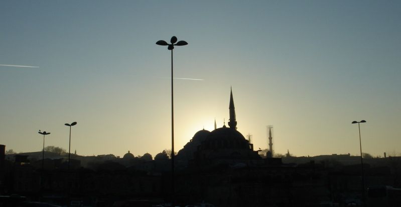 Мечеть Сулеймание на закате