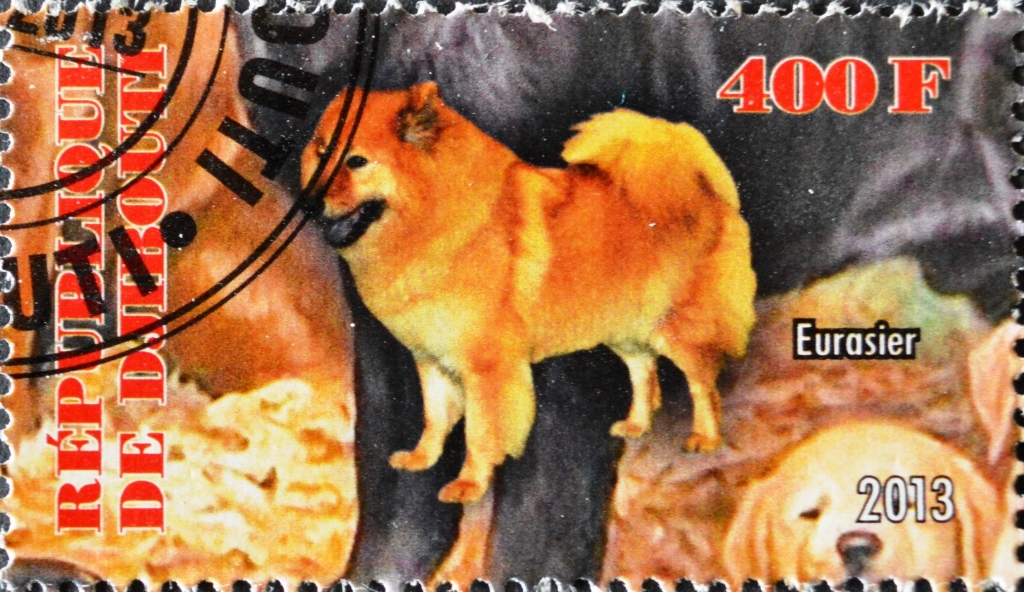 Джибути 2013s 400f. (Породы собак) Евразиец..jpg