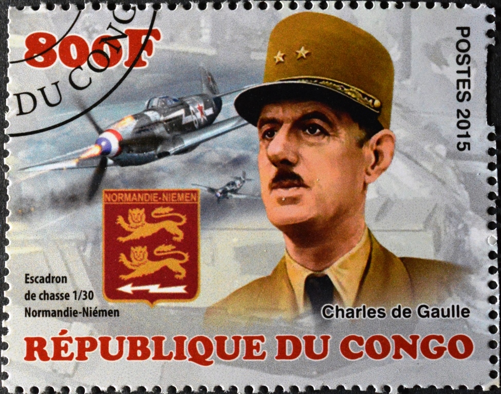 Конго 2015 800f. (Победители второй мировой войны) Шарль Де Голь