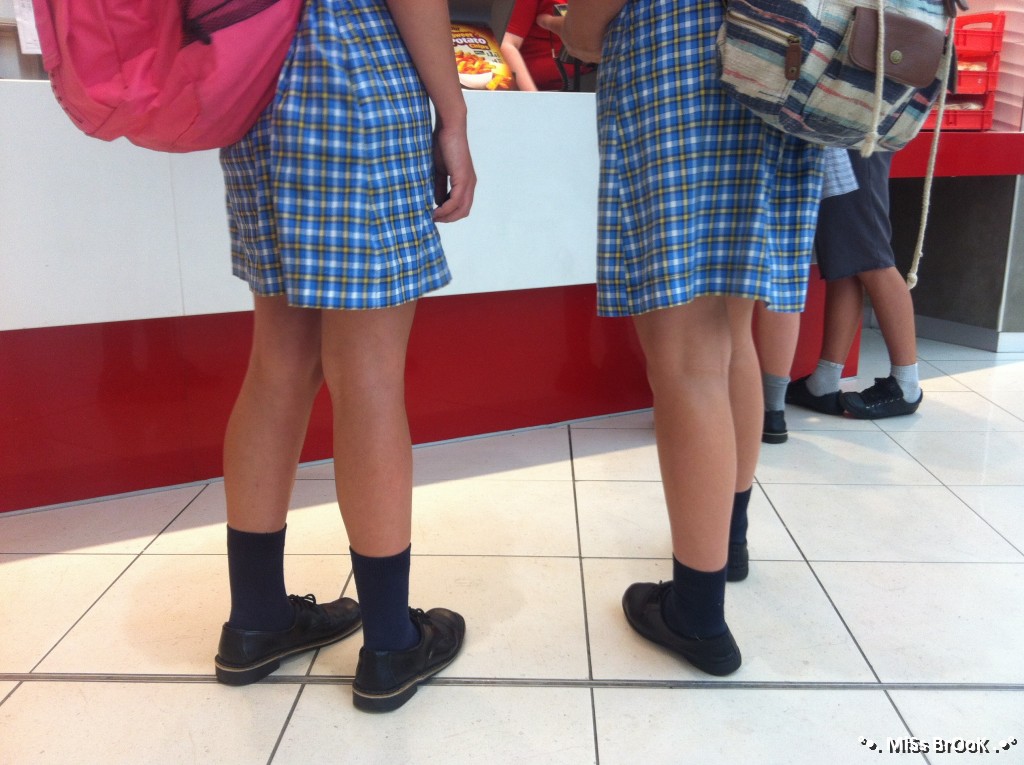 High School Girls in Uniform